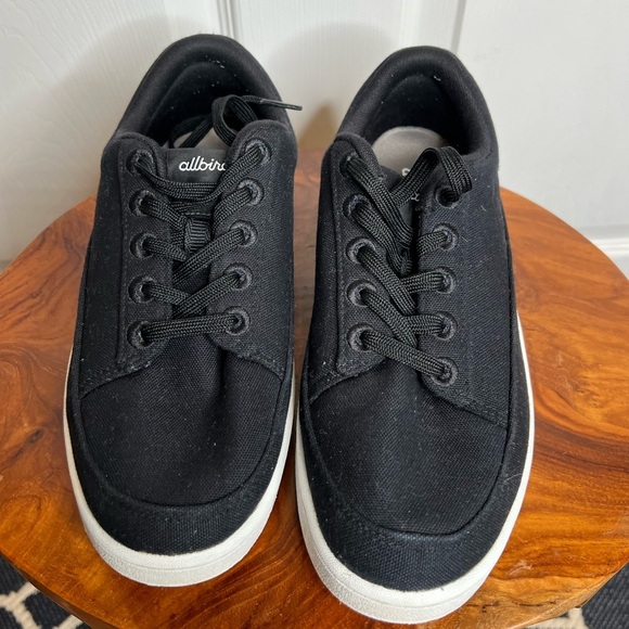 Allbirds Unisex Canvas Pacers Sneakers Black Size 8 Casual Eco-Friendly - Picture 3 of 13